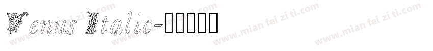 Venus Italic字体转换